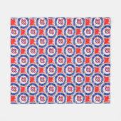 Mod Target Mods maple leaf Target Roundel Fleece Deken (Voorkant (Horizontaal))