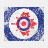 Mod Target Mods maple leaf Target Roundel Fleece Deken (Voorkant (Horizontaal))