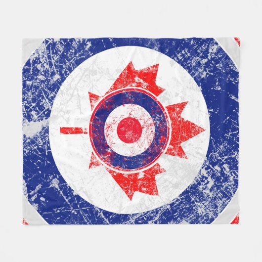 Mod Target Mods maple leaf Target Roundel Fleece Deken (Voorkant (Horizontaal))