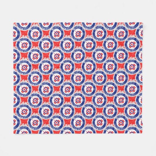 Mod Target Mods maple leaf Target Roundel Fleece Deken (Voorkant (Horizontaal))