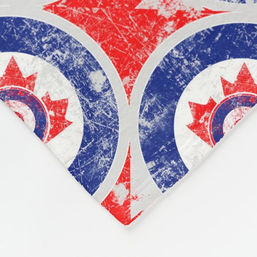 Mod Target Mods maple leaf Target Roundel Fleece Deken (Hoek)