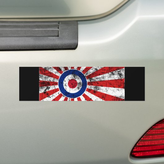 Mod Target Mods Sunburst Target Roundel Bumpersticker (Op auto)