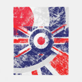 Mod Target Mods UK Target Grunge Roundel Fleece Deken (Voorkant)