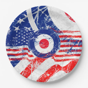Mod Target Mods US Target Grunge Roundel Papieren Bordje