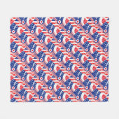 Mod Target Mods USA Target Grunge Roundel Fleece Deken (Voorkant (Horizontaal))