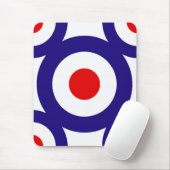 Mod Target Pattern Mousepad Muismat (Met muis)