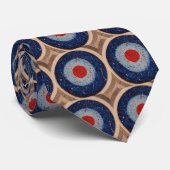 Mod Target Pop Art stropdas (Opgerold)