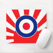 MOD Target Roundel op Sunburst Muismat (Met muis)