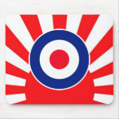 MOD Target Roundel op Sunburst Muismat (Voorkant)