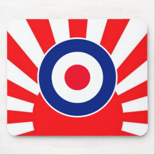 MOD Target Roundel op Sunburst Muismat