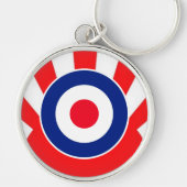 MOD Target Roundel op Sunburst Sleutelhanger (Voorkant)