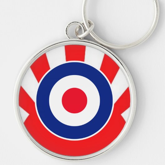 MOD Target Roundel op Sunburst Sleutelhanger (Voorkant)