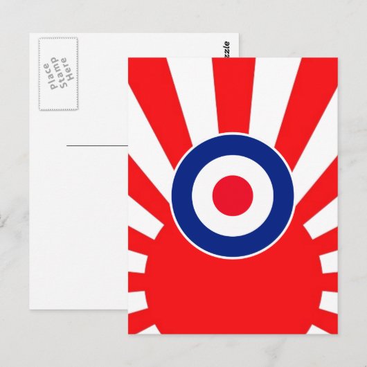 MOD Target Roundel over de crisis in Japan Briefkaart (Voorkant / Achterkant)