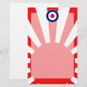 MOD Target Roundel over de crisis in Japan Briefpapier (Voorkant / Achterkant)