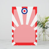 MOD Target Roundel over de crisis in Japan Briefpapier (Staand voorkant)