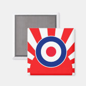 MOD Target Roundel over de crisis in Japan Magneet (Voorkant / Achterkant)