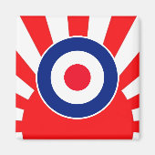MOD Target Roundel over de crisis in Japan Magneet (Voorkant)