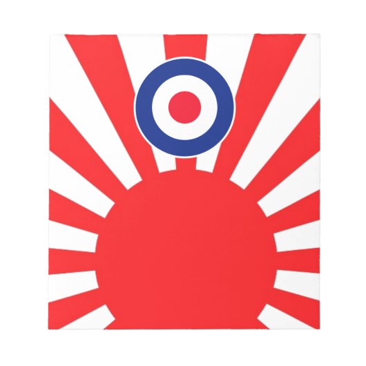 MOD Target Roundel over de crisis in Japan Notitieblok (Voorkant)