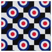 Mod Target Roundel Polka Dots Mode UK Stof (Swatch)