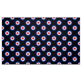 Mod Target Roundel Polka Dots Mode UK Stof (Fat Quarter)