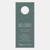 Mod Topical Monstera niet storen bruiloft Deurhanger (Achterkant)