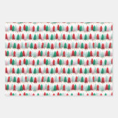 Mod Trees & Cadeaus Holiday Inpakpapier Vel (Voorkant 3)