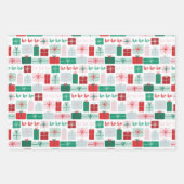 Mod Trees & Cadeaus Holiday Inpakpapier Vel (Voorkant 2)