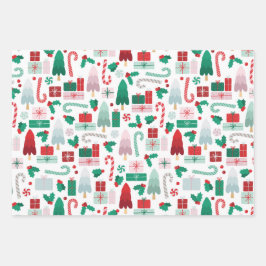  Mod Trees & Cadeaus Holiday Inpakpapier Vel