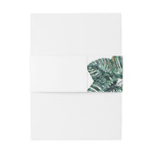 Mod Tropical Leaves Monstera Plant Uitnodigingen Wikkel (Achterkant Voorbeeld)