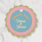 Mod Trouw Daisy Kleurig dank je wel Bedankjes Labels (Achterkant)