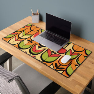 Mod Tulip Flower Power - 70s Grafische Bloemen Bureaumat
