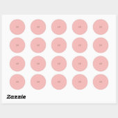 Mod Tulip Wedding Invitation Seal Ronde Sticker (Vel)