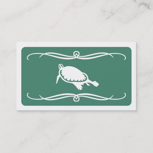 Mod Turtle (kleur aanpasbaar) Visitekaartje (Voorkant)