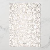 Mod Typography Eenvoudig Vrolijk Foto  Folie Feestdagenkaart (Achterkant)