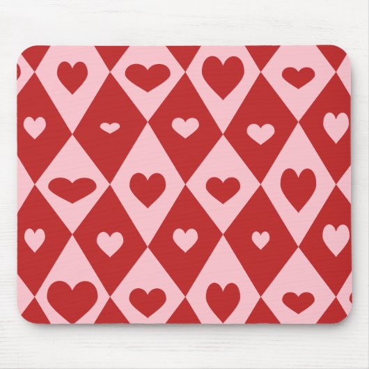 Mod Valentijnsharten Muismat (Voorkant)