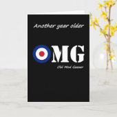 Mod Verjaardag humor kaart (Gele Bloem)