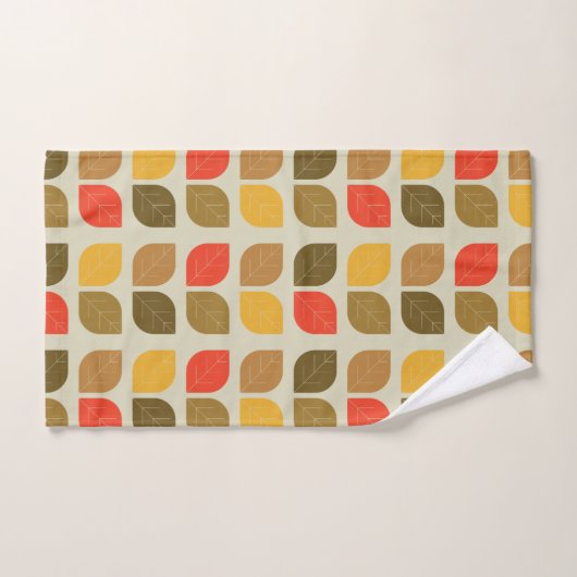 Mod verlaat herfst Herfst geometrisch patroon Bad Handdoek (Handdoek)