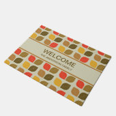 Mod verlaat herfst Herfst geometrisch patroon Deurmat (Schuin)