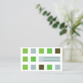 mod vierdelige afsprakenkaart ( groen ) afsprakenkaartje (Staand voorkant)