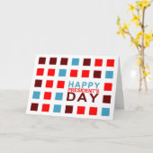 Mod.vierkanten van de Dag van het gelukkige Kaart (Gele Bloem)