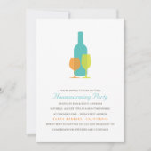 Mod Vino Housewarming Party Invitation Kaart (Voorkant)