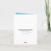 Mod Vlaams Eiffeltower Parisian - Hartelijk dank Bedankkaart (Achterkant)