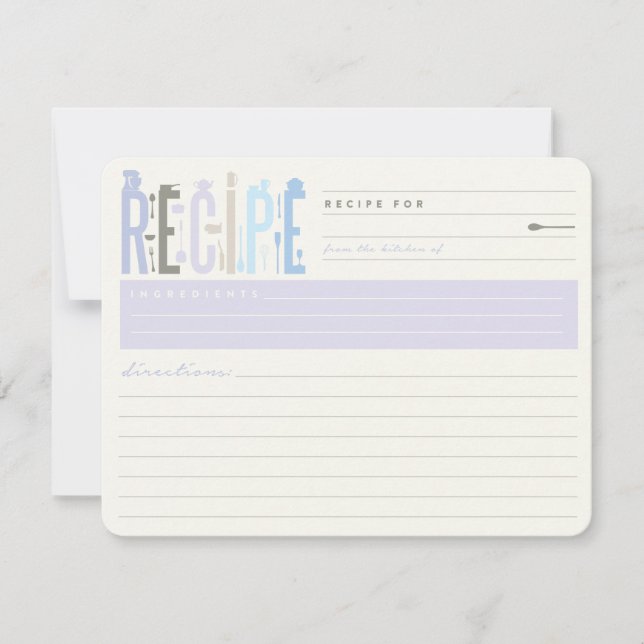 Mod-voorraad de Kaart die het keukenVrijgezellenfe (Voorkant)