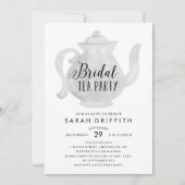 Mod Vrijgezellenfeest Tea Party Uitnodiging (Voorkant)