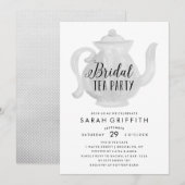 Mod Vrijgezellenfeest Tea Party Uitnodiging (Voorkant / Achterkant)