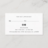 Mod Wash Nail Salon Afspraak Visitekaartje (Achterkant)