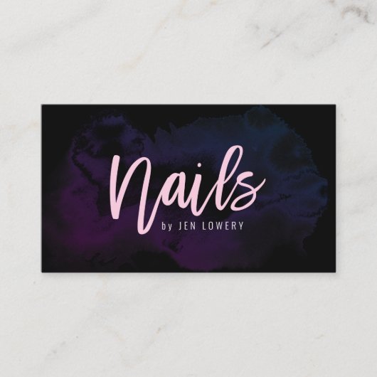 Mod Wash Nail Salon Afspraak Visitekaartje (Voorkant)