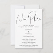 Mod Wedding Annulering uitgesteld Wijzig de datum Kaart (Voorkant)