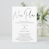 Mod Wedding Annulering uitgesteld Wijzig de datum Kaart (Staand voorkant)