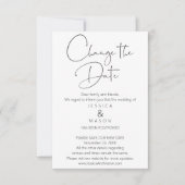 Mod Wedding Annulering uitgesteld Wijzig de datum Kaart (Voorkant)